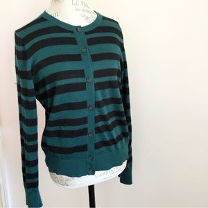 LOFT Striped Cardigan Sweater